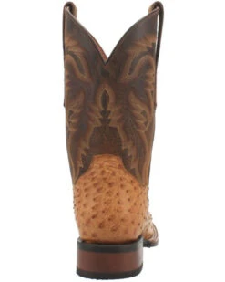 Dan Post Men's Kershaw Exotic Ostrich Skin Western Boots - Broad Square Toe -Western Cowboy 2000337937 280 P5