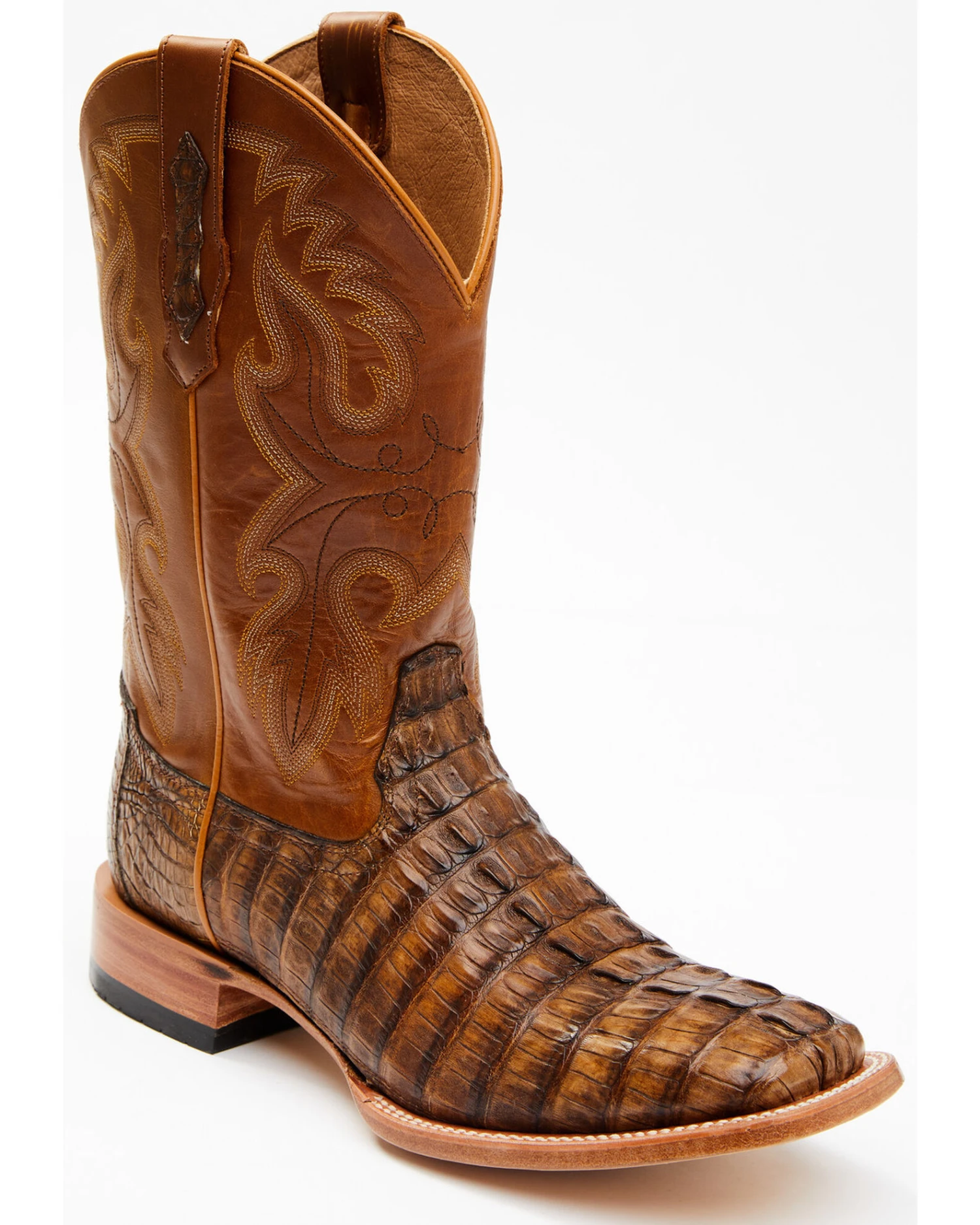 Cody James Men's Exotic Caiman Tail Skin Western Boots - Broad Square Toe 1 Cody James Men's Exotic Caiman Tail Skin Western Boots - Broad Square Toe
