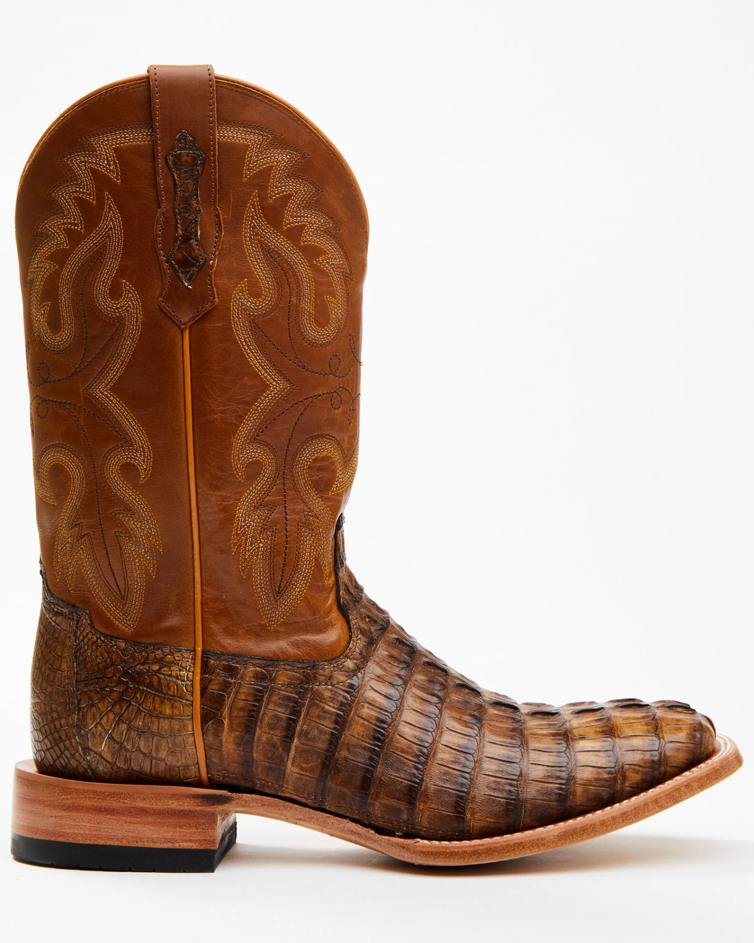 Cody James Men's Exotic Caiman Tail Skin Western Boots - Broad Square Toe 2 Cody James Men's Exotic Caiman Tail Skin Western Boots - Broad Square Toe - Image 2