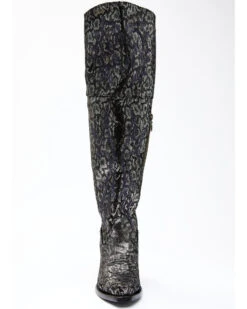 Dan Post Women's Black Snake Print Western Boots - Snip Toe -Western Cowboy 2000340406 040 P3