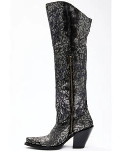 Dan Post Women's Black Snake Print Western Boots - Snip Toe -Western Cowboy 2000340406 040 P4