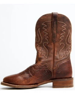 El Dorado Men's Rust Bison Western Boots - Broad Square Toe -Western Cowboy 2000350218 220 P3