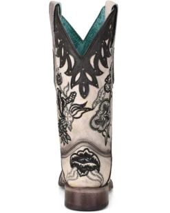 Corral Women's White Overlay Western Boots - Square Toe 7 Corral Women's White Overlay Western Boots - Square Toe -Western Cowboy 2000351153 922 P4