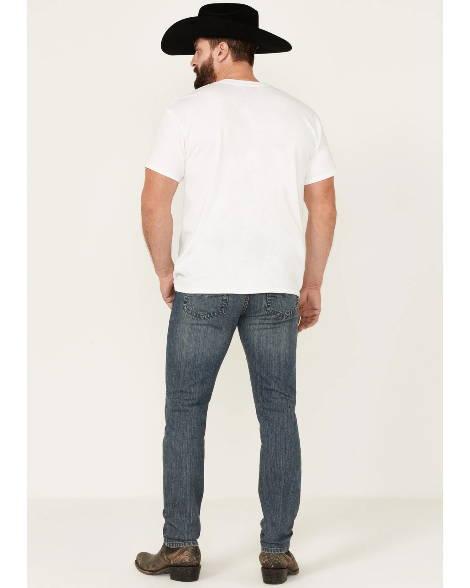 Cody James Men's Blaze Medium Wash Stretch Slim Tapered Jeans 4 Cody James Men's Blaze Medium Wash Stretch Slim Tapered Jeans - Image 4