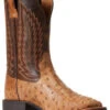 Ariat Men's Ostrich Quill Quantum Primo Exotic Western Boot - Broad Square Toe 