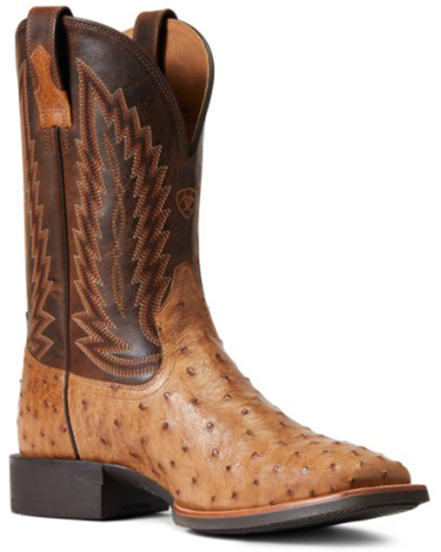Ariat Men's Ostrich Quill Quantum Primo Exotic Western Boot - Broad Square Toe 1 Ariat Men's Ostrich Quill Quantum Primo Exotic Western Boot - Broad Square Toe