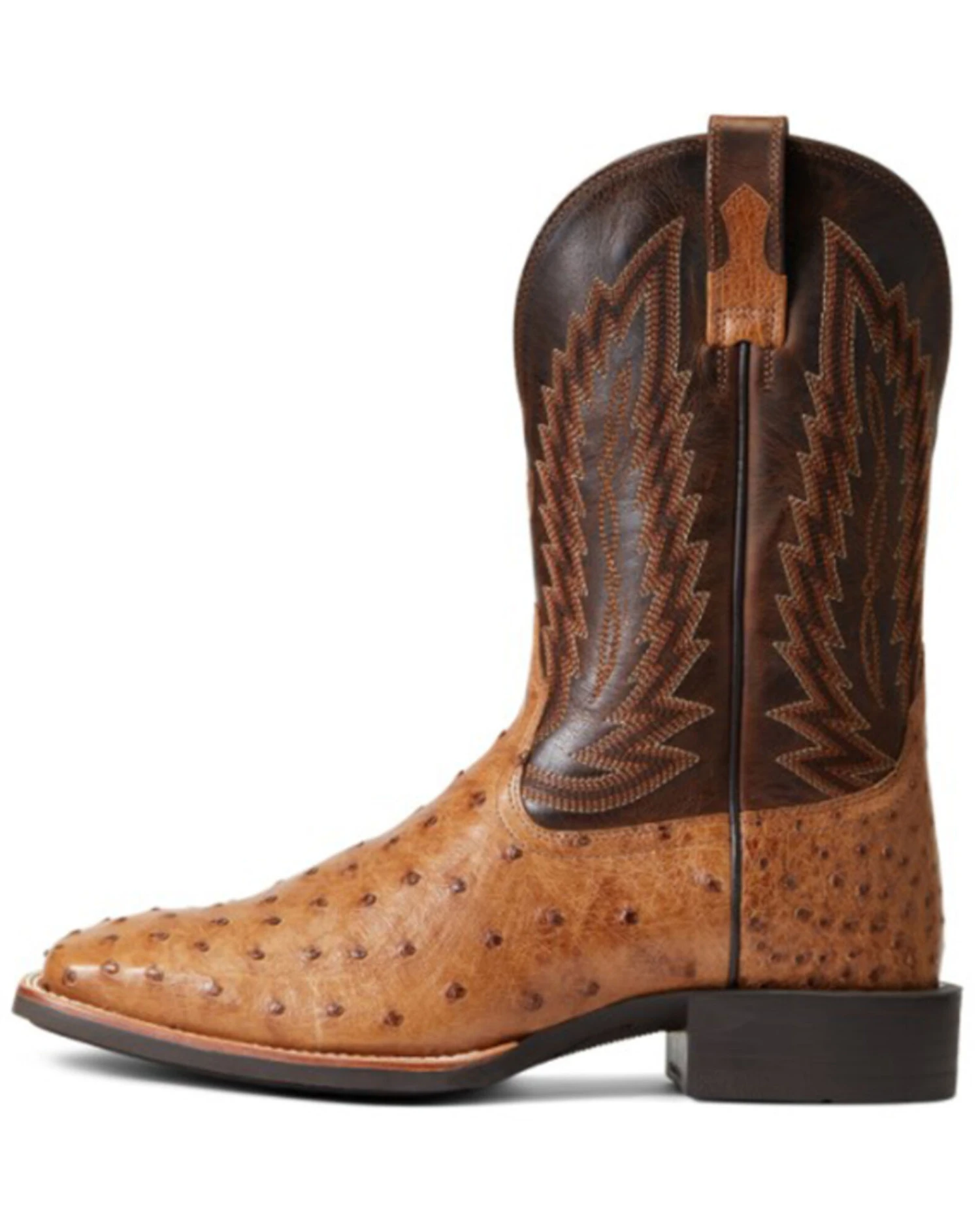 Ariat Men's Ostrich Quill Quantum Primo Exotic Western Boot - Broad Square Toe 2 Ariat Men's Ostrich Quill Quantum Primo Exotic Western Boot - Broad Square Toe - Image 2