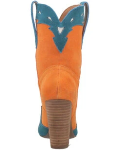 Dingo Women's Spicy Underlay Suede Leather Western Booties - Pointed Toe  -Western Cowboy 2000356788 800 P5