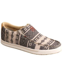 Western Cowboy 12 Twisted X Women's Hooey Southwestern Print Casual Slip-On Loper - Moc Toe