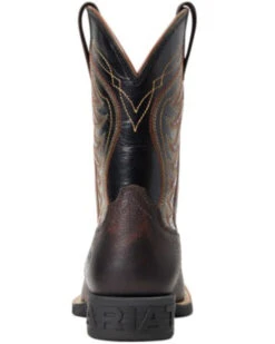 Ariat Boys' Amos Hand-Stained Western Boot - Broad Square Toe  -Western Cowboy 2000357340 200 P3