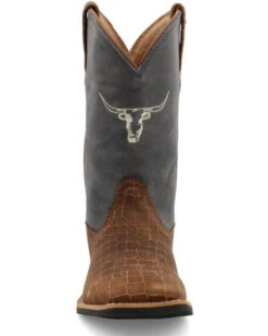 Twisted X Boys' Top Hand Western Boots - Broad Square Toe  -Western Cowboy 2000358026 907 P4