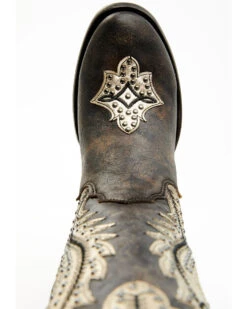 Corral Women's Studded Overlay Western Boots - Round Toe -Western Cowboy 2000360110 001 P6