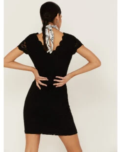 Panhandle Women's Scalloped Lace Bodycon Dress 6 Panhandle Women's Scalloped Lace Bodycon Dress -Western Cowboy 2000360497 001 P3