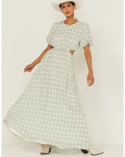 Show Me Your Mumu Women's Eloise Plaid Maxi Dress -Western Cowboy 2000360782 300 P3