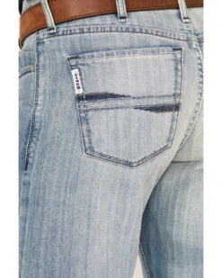 Cinch Men's Light Stonewash White Label Peformance Stretch Relaxed Straight Jeans 7 Cinch Men's Light Stonewash White Label Peformance Stretch Relaxed Straight Jeans -Western Cowboy 2000362805 402 P4