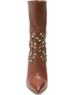 Free People Women's Dakota Heel Studded Leather Western Boots - Pointed Toe  -Western Cowboy 2000362983 200 P3