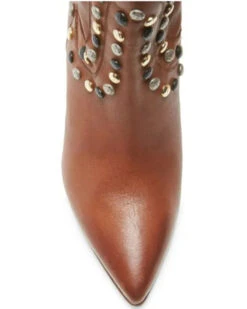 Free People Women's Dakota Heel Studded Leather Western Boots - Pointed Toe  -Western Cowboy 2000362983 200 P5