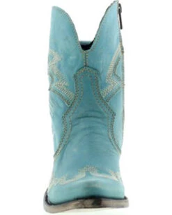 Liberty Black Women's Side Bug & Wrinkle Fontana Crack Short Western Boots - Pointed Toe -Western Cowboy 2000362997 440 P4