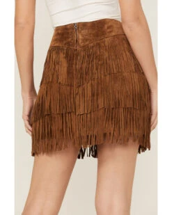Scully Women's Fringe Tiered Suede Mini Skirt 7 Scully Women's Fringe Tiered Suede Mini Skirt -Western Cowboy 2000363826 200 P4