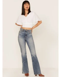 Talisman Women's Venus Swiss Dot Crop Top 5 Talisman Women's Venus Swiss Dot Crop Top -Western Cowboy 2000365269 100 P2