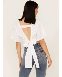 Talisman Women's Venus Swiss Dot Crop Top 7 Talisman Women's Venus Swiss Dot Crop Top -Western Cowboy 2000365269 100 P4