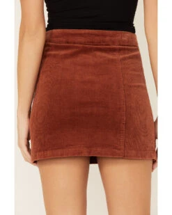 Wishlist Women's Side Button Corduroy Mini Skirt -Western Cowboy 2000366226 290 P4