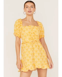 Western Cowboy 24 Show Me Your Mumu Women's Sophie Floral Print Mini Dress