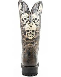 Dan Post Men's Skulls Motorcycle Western Boot - Square Toe 9 Dan Post Men's Skulls Motorcycle Western Boot - Square Toe -Western Cowboy 2000371083 001 P4