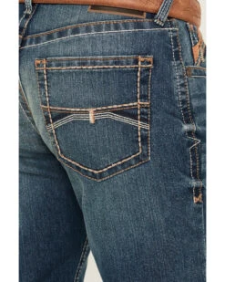 Ariat Men's M4 Cayman Ramos Medium Wash Relaxed Boot Stretch Denim Jeans -Western Cowboy 2000371981 400 P4