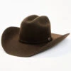 Cody James Men's 5X Chocolate Self Band Cattleman Fur Blend Western Hat