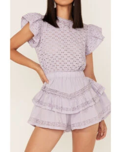 Maia Bergman Women's Raksha Eyelet Romper -Western Cowboy 2000373866 500 P3