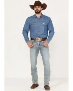 Hooey Men's Revolver Light Wash Slim Straight Reflex Jeans  -Western Cowboy 2000375479 412 P3