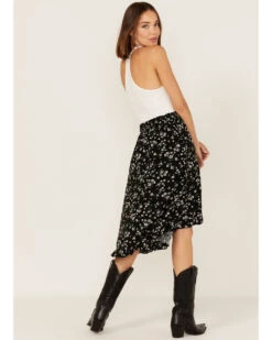 Beyond The Radar Women's Floral Print Midi Skirt -Western Cowboy 2000375601 001 P3
