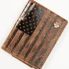 Hooey Men's Brown Liberty Rope Embossed Bi-Fold Money Clip Wallet