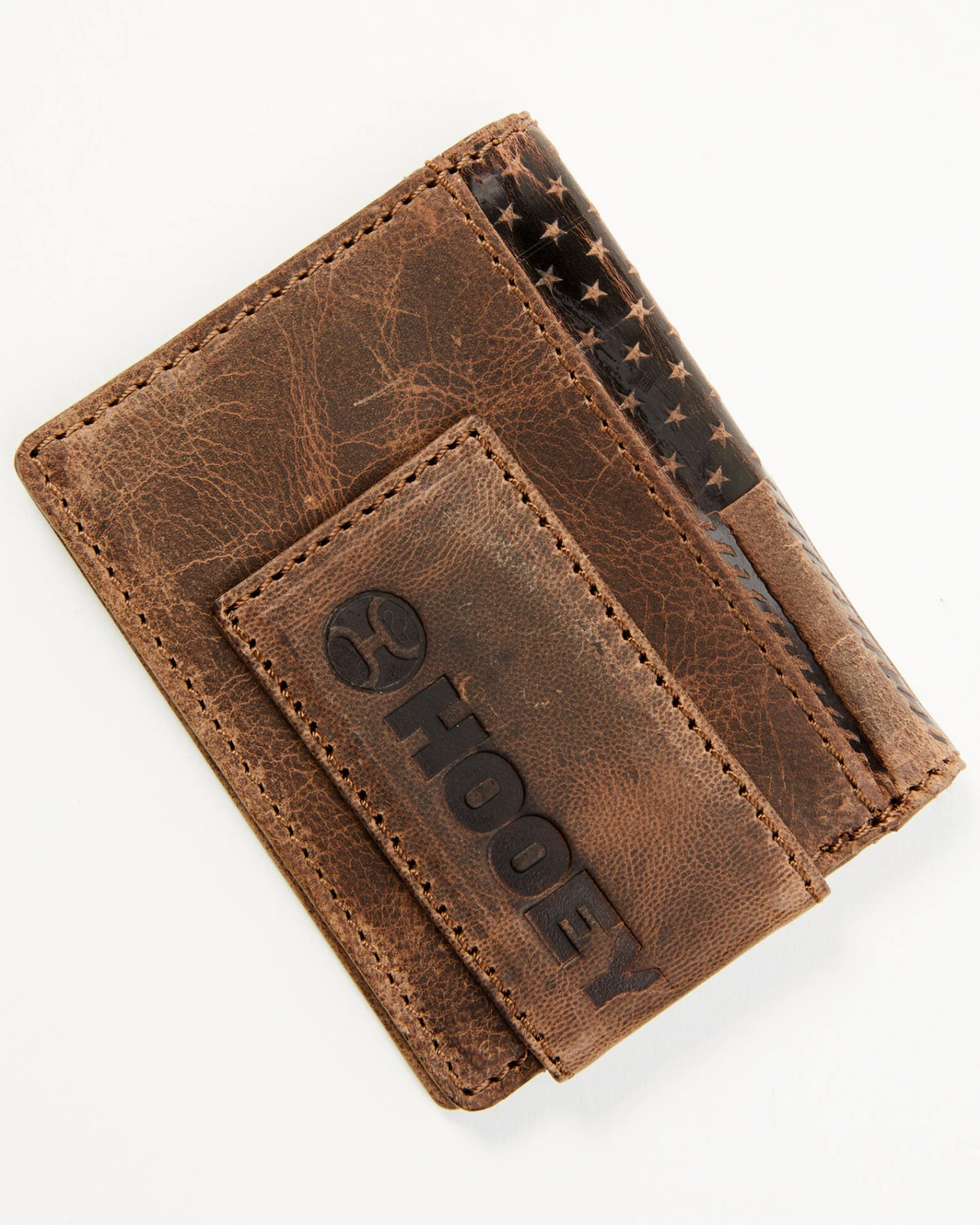 Hooey Men's Brown Liberty Rope Embossed Bi-Fold Money Clip Wallet 3 Hooey Men's Brown Liberty Rope Embossed Bi-Fold Money Clip Wallet - Image 3