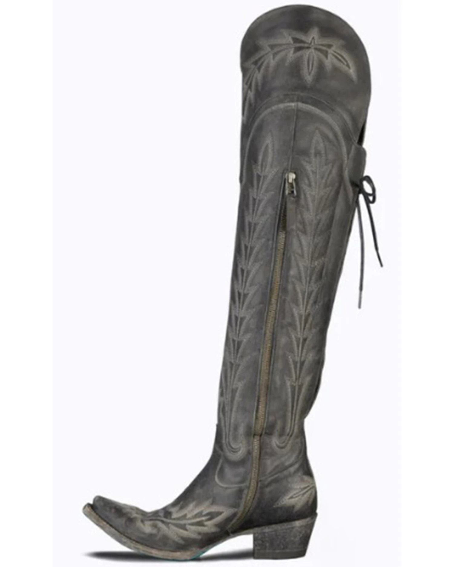 Lane Women's Lexington Leather Tall Western Boots - Snip Toe 3 Lane Women's Lexington Leather Tall Western Boots - Snip Toe - Image 3