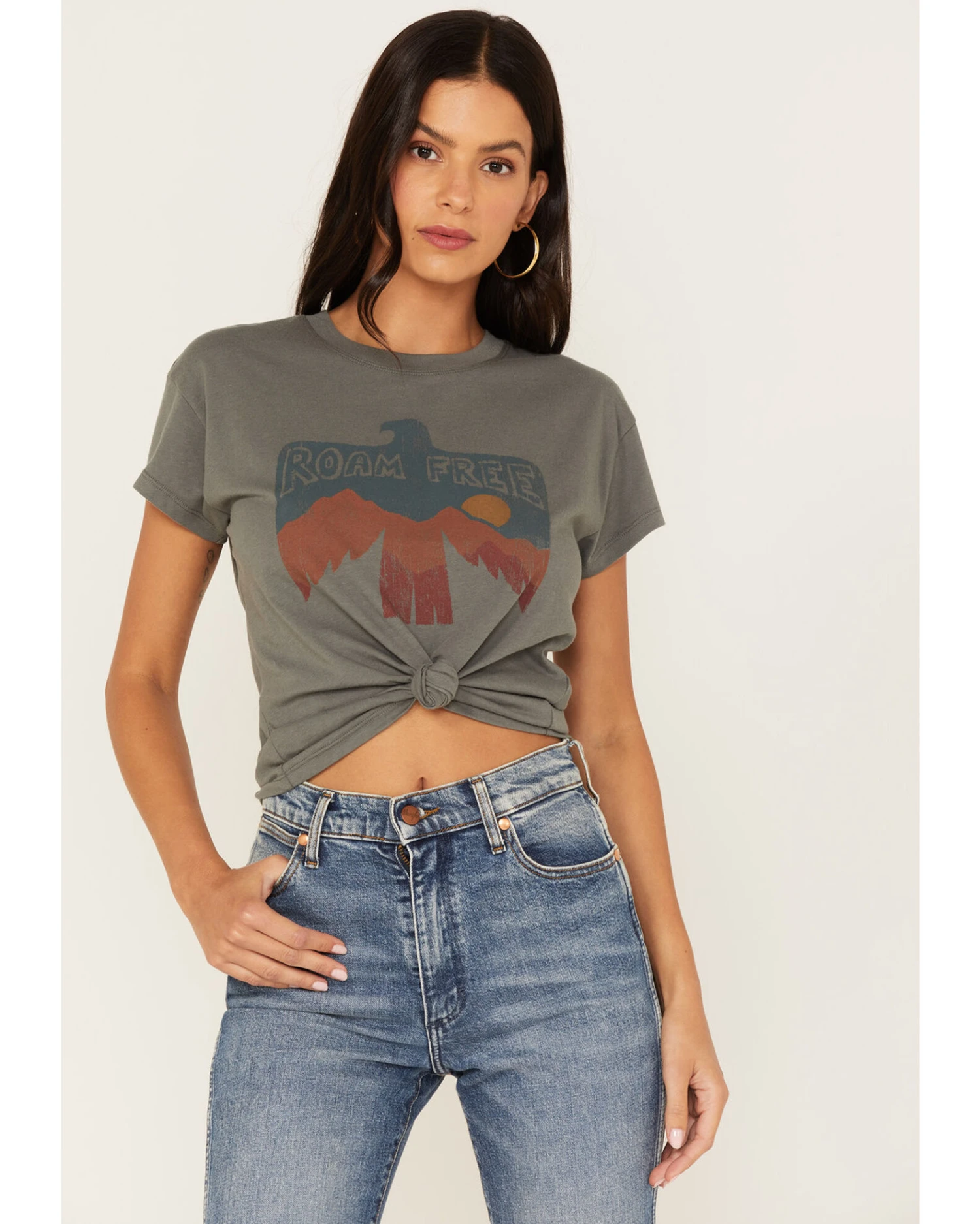 White Crow Women's Roam Free Thunderbird Graphic Tee 1 White Crow Women's Roam Free Thunderbird Graphic Tee