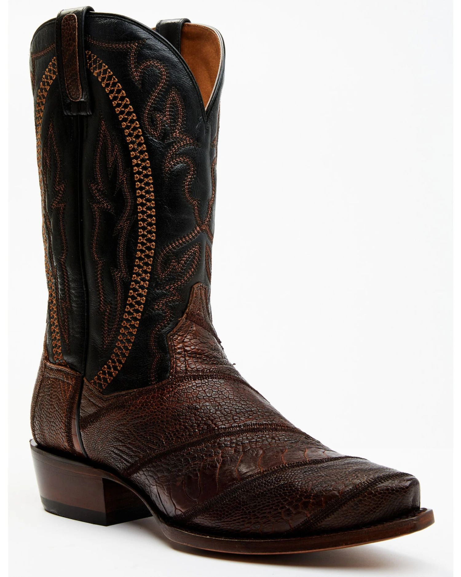 Dan Post Men's Exotic Ostrich Leg Western Boots - Snip Toe 1 Dan Post Men's Exotic Ostrich Leg Western Boots - Snip Toe