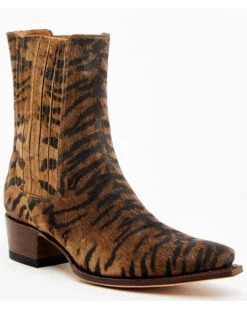 Western Cowboy 24 Sendra Women's Tiger Print Western Booties - Snip Toe