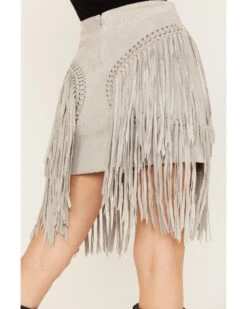 Wonderwest Women's Suede Fringe Mini Skirt -Western Cowboy 2000382475 020 P4
