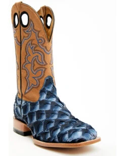 Western Cowboy 16 Cody James Men's Exotic Pirarucu Western Boots - Broad Square Toe