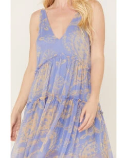 Free People Women's Julianna Maxi Dress -Western Cowboy 2000387365 400 P3