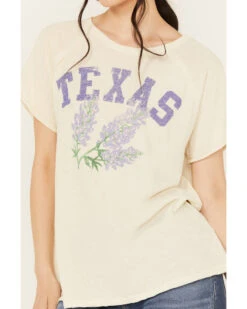 Free People Women's Texas State Flower Short Sleeve Graphic Tee -Western Cowboy 2000390359 251 P3