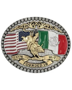 Montana Silversmiths Men's Independence Founded Attitude Buckle